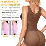 REYEOGO Shapewear Bodysuit for Women Tummy Control Butt Lifter Panty Hi-Waist Trainer Stomach Body Shaper Slimming Girdles (Brown, Large)