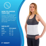 NYOrtho Postpartum Belly Binder, Abdominal Binder for Women, C-Section Recovery, Tummy Tuck Support, Belly Wrap for Postpartum, Swelling & Hernia - Latex-Free, Breathable - Medium 45"-60"