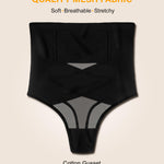 SIMIYA Thong Shapewear Tummy Control for Women High Waisted Stay-Put Body Shaper Girdle Compression Shapewear Thong