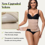 SHAPSHE Waist Trainer for Women Postpartum Recovery Wrap Girdle Cincher Corset Shapewear Belly Band Tan M