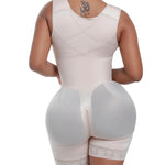 Snatched Body Stage 2 Faja with Bra | BBL Body Faja Post-Op & Everyday Shapewear | Fajas Colombianas Moldeadoras Post Surgery Beige L