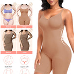 Women's Seamless Shapewear Tummy Control Bodysuit Body Shaper V Neck Seamless Butt Lifter Full Shaping Bodyshapers (Sienna,X-Large)