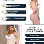 Sonryse TR66BF Butt Lifter Postpartum Girdles Shapewear Body Shaper Extra Firm Control for Women Fajas Colombianas Reductoras y Moldeadoras Beige 4XL