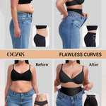 OEAK Shapewear Tummy Control for Women Thigh Slimmer High Waisted Body Shaper Shorts Butt Lifting Shapewear for Under Dresses Black,XL