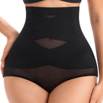 ORLAROY Shapewear Tummy Control Underwear for Women High Waisted Shaping Panties Butt Lifting Faja Compression Body Shaper M Black