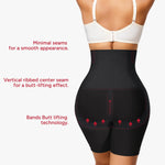 Nebility Tummy Control Shapewear for Women Butt Lifting Shapewear High Waist Body Shaper Shorts Seamless Thigh Slimmer(Black,Large)