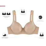 Bali Women's One Smooth U Ultra Light Minimizer Underwire Bra DF3490