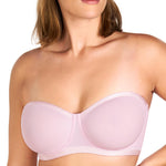 HSIA Strapless Bras for Women, Bella Convertible Minimizer Bra for Large Bust Unlined Underwire Balconette Bras Pale Pink 34C
