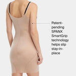 SPANX SmartGrip Open Bust Full Slip - Breathable Body Shapewear - Lightweight - Medium Compression - Anti-Slip Construction - Found - M