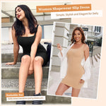 JOYSHAPER Slip Dress Shapewear for Under Dress Women Seamless Full Slip Tummy Control Body Shaper Bodycon