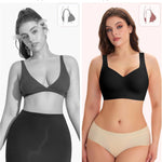 Wireless Minimizer Jelly Bras for Women No Underwire Plus Size Bra with Support Lift Full Coverage Comfortable Seamless Bra