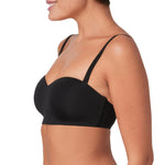 Maidenform womens Pure Comfort Strapless Wireless Dm7685 Bra, Black, Medium US