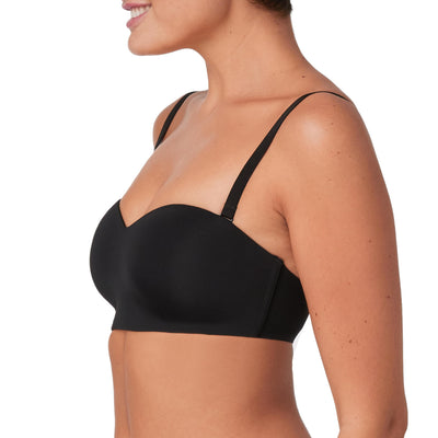 Maidenform womens Pure Comfort Strapless Wireless Dm7685 Bra, Black, Medium US