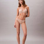Calvin Klein Perfectly Fit Lightly Lined T-Shirt Bra with Memory Touch, Bare, 34B