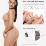 Lover-Beauty Shapewear Bodysuit Tummy Control Butt Lifter Body Shaper for Women Dark Beige XL/XXL
