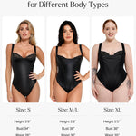 Popilush Shapewear Bodysuit for Women Tummy Control Lace Corset Tank Tops Thong Body Suits