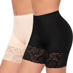 Slip Shorts for Under Dresses Women Anti Chafing Underwear Seamless Boyshorts Panties Lace Under Shorts