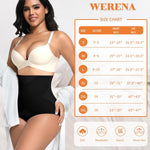Werena Tummy Control Shapewear for Women High Waisted Body Shaper Panties Seamless Shaping Underwear Panty Girdle