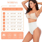 Werena Tummy Control Thong Shapewear for Women Seamless Shaping Novelty Thong Panties Body Shaper Underwear(01# White-mid Waisted(has Boning),X-Large)