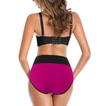 OLIKEME Tummy Control High Waisted Cotton Underwear Panties Briefs for Women Plus Size Full Coverage XL