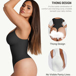 FeelinGirl Shapewear for Women Tummy Control Bodysuits Seamless Shapewear Bodysuit Thong Body Suit Going Out M-L