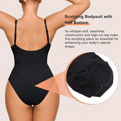 SHAPERX Women's Shapewear Bodysuit Tummy Control Body Shaper Waist Snatching Seamless Brief Body Suit