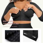 FeelinGirl Upper Arm Shaper Post Surgery Compression Garment Breast Support Bra Arm Lipo Compression Garment Black L