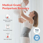 Mamaway SSnugFit Postpartum Belly Band – Ultra-Breathable, Contoured C-section Belly Binder, Postnatal Girdle for Abdominal Support & Back Pain Relief, Made with Soft, Skin-Friendly Fabric