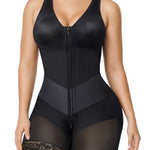 SHAPERX V-Shaped Fajas Colombianas Moldeadoras Enhanced Tummy Control Shapewear Postpartum Butt Lifter Full Body Shaper,SZ7536-Black-S
