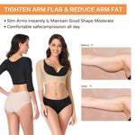 woahee Women's Arm Shaper Plus Size Arm Faja Compression Sleeve Garment Post Surgical Arm Shapewear Nude XXX-Large