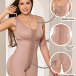 SHAPE CONCEPT 080 Fajas Colombianas Post Surgery Compression Garment Tummy Tuck with Hooks and Bra