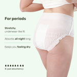 Parasol Recovery Care Postpartum and Period Underwear, Size M/L, 32 Ct, Fast-Dry Core, Friendly High-Waist, Leak-Proof, Disposable, BPA and Fragrance-Free, Up to 8 Pads of Absorbency
