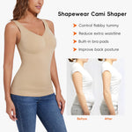 JOYSHAPER Women Tummy Control Shapewear Tank Tops V Neck Seamless Compression Camisole Slimming Body Shaper Cami Beige L