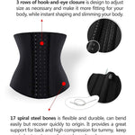 YIANNA Latex Long Torso Waist Trainer for Women Tummy Control Underbust Waist Cincher Corset Sport Girdle Body Shaper,YA11688-Black-L