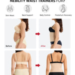 Nebility Waist Trainer For Women Corset Shapewear Tummy Control Waist Cincher Girdle Seamless Postpartum Belly Band (Beige, X-Large)