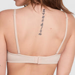 Victoria's Secret Pink Wear Everywhere Strapless Push Up Bra, Padded, Adjustable Straps, Beige, (34C)