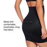 SPANX SmartGrip Half Slip - Breathable Body Shapewear - Lightweight - Medium Compression - Anti-Slip Construction - Very Black - S