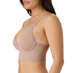 Maidenform Women's Seamless Lift Bralette, Wireless Long-Line Convertible Tank-Style Bralette