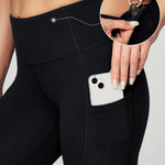 Ewedoos Women's Yoga Pants with Pockets Leggings for Women Tummy Control Compression Workout Leggings for Women New-Black