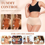 Werena Tummy Control Shapewear for Women Shaping Panties Underwear High Waisted Cincher Body Shaper Slimming Panty Girdle (#C Nude-mid Waist,Large)