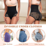 Werena Tummy Control Shapewear Panties for Women High Waist Body Shaper Underwear Lace Shaping Girdle Briefs