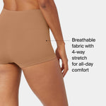 SPANX SPANXshape Everyday Shaping Boyshort - Comfortable Core Control Shapewear Underwear - Invisible Under Clothes - No-Show - Naked 3.0 - Medium
