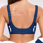 Gailife Crossover Bras for Women No Underwire Wireless Bralettes Seamless Supportive T Shirt Everyday Bras-Navy,XXL
