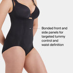 SPANX SPANXsculpt OnCore Open-Bust Brief Bodysuit - Sculpting Body Shaper for Women - Level 4 Compression - Adjustable Straps - Very Black - X-Large