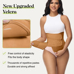 SHAPSHE Waist Trainer for Women Postpartum Recovery Wrap Girdles Cincher Corset Shapewear Belly Band Coffee L