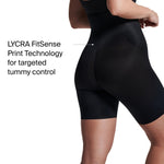 SPANX SPANXshape Invisible High-Waisted Mid-Thigh Shorts - Regular - Very Black - Medium