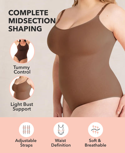 SHAPERMINT Brief & Thong Bodysuit - Tummy Control Seamless Body Shaper, Shapewear for Women Small to Plus Size