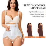 CYDREAM Shapewear Tummy Control Underwear for Women Faja Body Shaper Postpartum High Waisted Slimming Butt Panties Seamless White