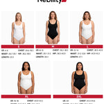 Nebility Bodysuits for Womens Tank Top Bodysuit Scoop Neck Sleeveless Body Suits U-Back Backless Summer Going Out Tops 2026(White,X-Large)