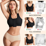 BRABIC Post Surgery Bra for Women Surgical Compression Bra Black